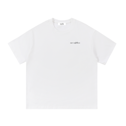 New Confidence Tiger Tee – White