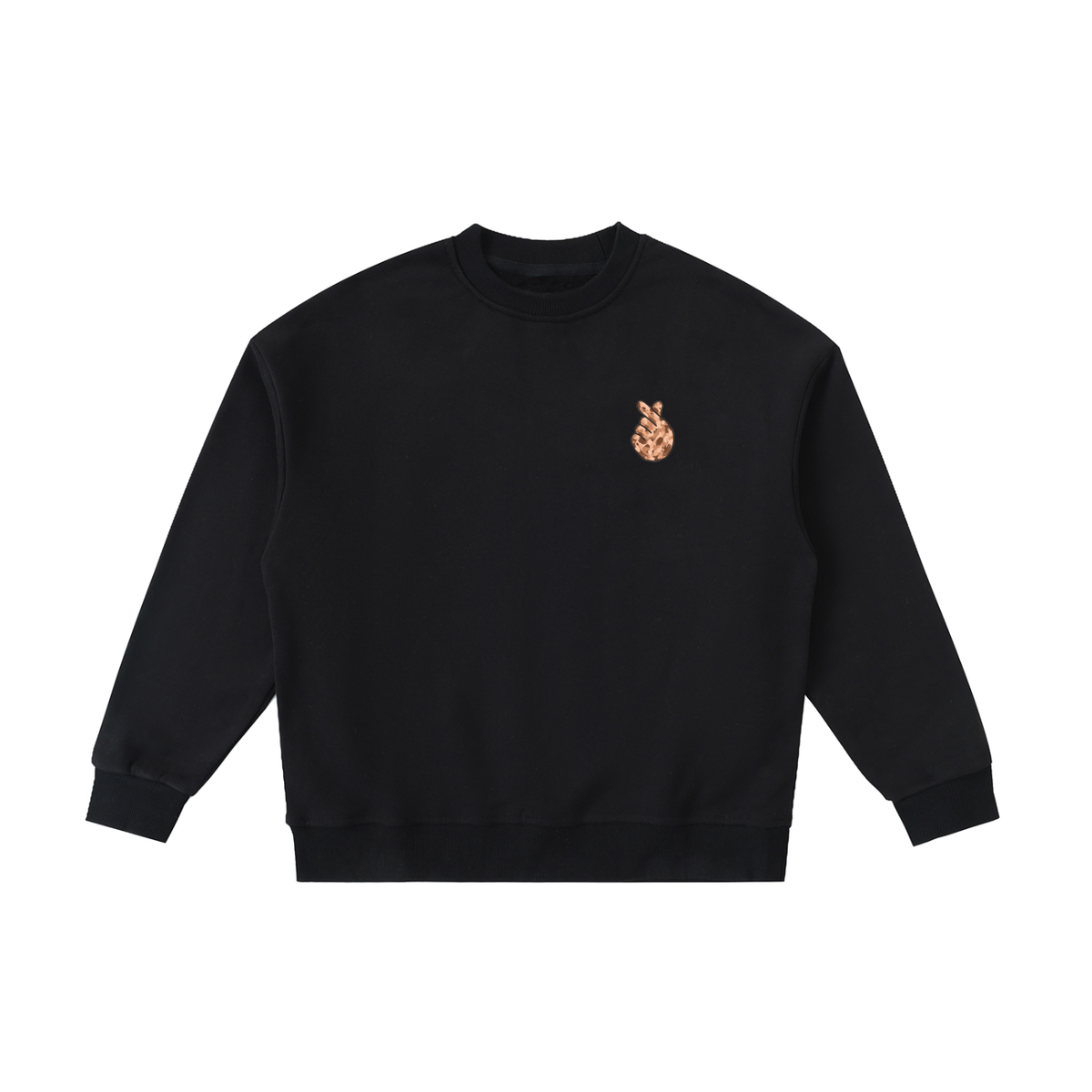 littlelove,fingerheart,kidscrewneck,fleecesweatshirt,kidsapparel,unisexkids,veteranowned,representation,warmfleece